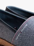 Blue Linen Chambray Espadrilles  Men