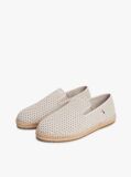 Beige Knit Flexible Espadrilles  Men