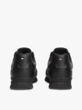 Μαύρο Δερμάτινα Sneakers Με Λογότυπο  Άνδρες
