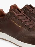 Brown Suede Mixed Texture Trainers  Men