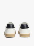 Άσπρο Δερμάτινα Sneakers Με Cutout Σχέδιο  Άνδρες