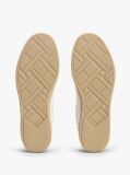 Άσπρο Δερμάτινα Sneakers Με Cutout Σχέδιο  Άνδρες