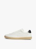 Άσπρο Δερμάτινα Sneakers Με Cutout Σχέδιο  Άνδρες