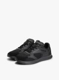 Black Lightweight Mixed Texture Trainers  Men