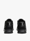 Black Lightweight Mixed Texture Trainers  Men