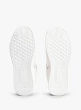 White Lightweight Mixed Texture Trainers  Men