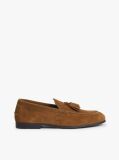 Καφέ Σουέτ Loafers Με Λογότυπο Και Tassel  Άνδρες