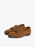 Καφέ Σουέτ Loafers Με Λογότυπο Και Tassel  Άνδρες