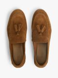 Καφέ Σουέτ Loafers Με Λογότυπο Και Tassel  Άνδρες