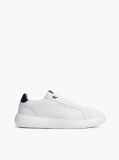 White Chunky Leather Sneakers  Men