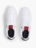 White Chunky Leather Sneakers  Men