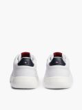 White Chunky Leather Sneakers  Men