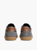Blue Leather Mixed Texture Sneakers  Men