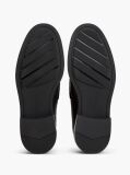 Μαύρο Δερμάτινα Loafers Με Ανάγλυφο Φινίρισμα  Άνδρες