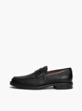 Μαύρο Δερμάτινα Loafers Με Ανάγλυφο Φινίρισμα  Άνδρες