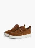 Brown Lightweight Suede Moc Toe Shoes  Men