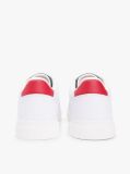 Multi Leather Metallic Logo Cupsole Trainers  Women
