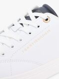 Multi Leather Metallic Logo Cupsole Trainers  Women