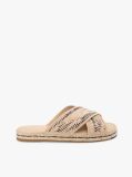 Beige Raffia TH Monogram Espadrille Mules  Women