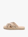 Beige Raffia TH Monogram Espadrille Mules  Women