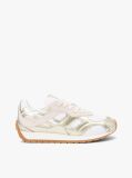 Multi Mixed Texture Metallic Trainers With Leather  Women