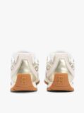 Multi Mixed Texture Metallic Trainers With Leather  Women