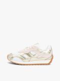 Multi Mixed Texture Metallic Trainers With Leather  Women