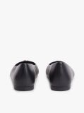 Black TH Monogram Plaque Leather Ballerinas  Women