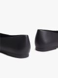 Black TH Monogram Plaque Leather Ballerinas  Women