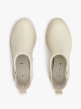 Beige Rubberised Flag Cleat Rain Boots  Women