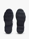 Blue Rubberised Flag Cleat Rain Boots  Women