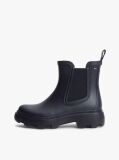 Blue Rubberised Flag Cleat Rain Boots  Women