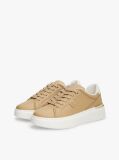 Μπεζ Δερμάτινα Sneakers Με Μονόγραμμα TH  Γυναίκες