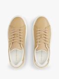 Μπεζ Δερμάτινα Sneakers Με Μονόγραμμα TH  Γυναίκες
