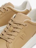 Μπεζ Δερμάτινα Sneakers Με Μονόγραμμα TH  Γυναίκες