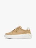 Μπεζ Δερμάτινα Sneakers Με Μονόγραμμα TH  Γυναίκες