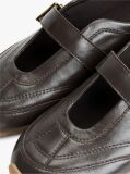 Brown Leather Mary Jane Trainers  Women