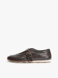 Brown Leather Mary Jane Trainers  Women