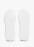 White Snake Print Heel Leather Platform Trainers  Women