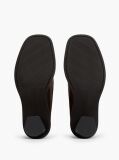 Καφέ Δερμάτινα Loafers Με Τακούνι Block  Γυναίκες