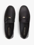 Black TH Monogram Leather Penny Loafers  Women