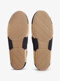 Blue Two-Tone Woven Flexible Boat Shoes  Women