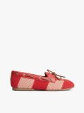 Multi Two-Tone Woven Flexible Boat Shoes  Women