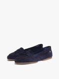 Blue TH Monogram Flexible Suede Loafer Ballerinas  Women
