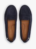 Blue TH Monogram Flexible Suede Loafer Ballerinas  Women
