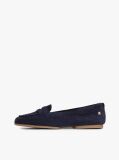 Blue TH Monogram Flexible Suede Loafer Ballerinas  Women
