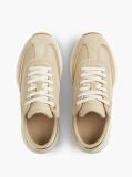 Beige Suede TH Monogram Metallic Sneakers  Women