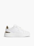 Άσπρο TH Monogram Δερμάτινα Sneakers Με Πλατφόρμα  Γυναίκες