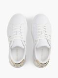 Άσπρο TH Monogram Δερμάτινα Sneakers Με Πλατφόρμα  Γυναίκες