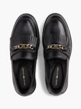 Μαύρο Δερμάτινα Loafers  Γυναίκες